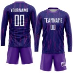 Uniform Jersey Purple Soccer White Sublimation Custom Uniform Jersey Purple Soccer White Sublimation Custom