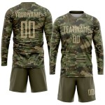 Sublimation Soccer Jersey Uniform Service Camo To Gold-Olive Custom Salute Vegas Sublimation Soccer Jersey Uniform Service Camo To Gold-Olive Custom Salute Vegas