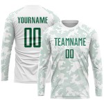 Jersey Uniform Soccer Custom Sublimation Kelly Green White Jersey Uniform Soccer Custom Sublimation Kelly Green White