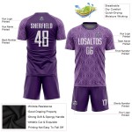 Soccer Jersey Purple Uniform White Custom Sublimation Soccer Jersey Purple Uniform White Custom Sublimation