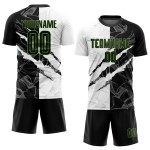 Uniform Sublimation Jersey Pattern Soccer Green Custom Black-Neon Graffiti Scratch Uniform Sublimation Jersey Pattern Soccer Green Custom Black-Neon Graffiti Scratch