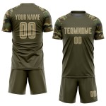 Soccer Service Vegas Sublimation To Uniform Jersey Custom Olive Gold-Camo Salute Soccer Service Vegas Sublimation To Uniform Jersey Custom Olive Gold-Camo Salute