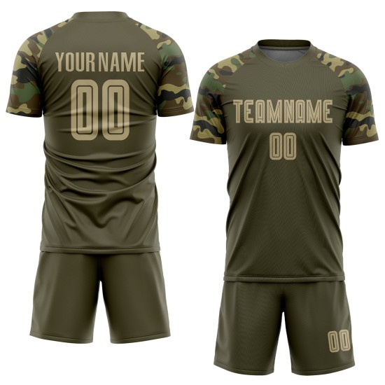 Soccer Service Vegas Sublimation To Uniform Jersey Custom Olive Gold-Camo Salute Soccer Service Vegas Sublimation To Uniform Jersey Custom Olive Gold-Camo Salute