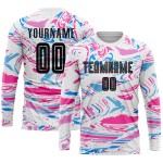 Uniform Figure Sublimation Soccer Jersey Black-Pink Custom Uniform Figure Sublimation Soccer Jersey Black-Pink Custom