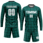 White-Black Jersey Uniform Custom Soccer Green Sublimation White-Black Jersey Uniform Custom Soccer Green Sublimation