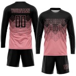 Medium Custom Soccer Jersey Uniform Sublimation Black Pink Medium Custom Soccer Jersey Uniform Sublimation Black Pink