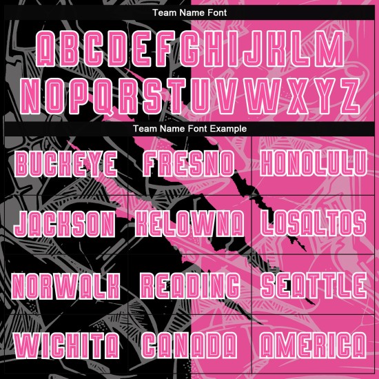 Soccer Jersey Pattern Sublimation Uniform Graffiti Black-White Scratch Custom Pink Soccer Jersey Pattern Sublimation Uniform Graffiti Black-White Scratch Custom Pink