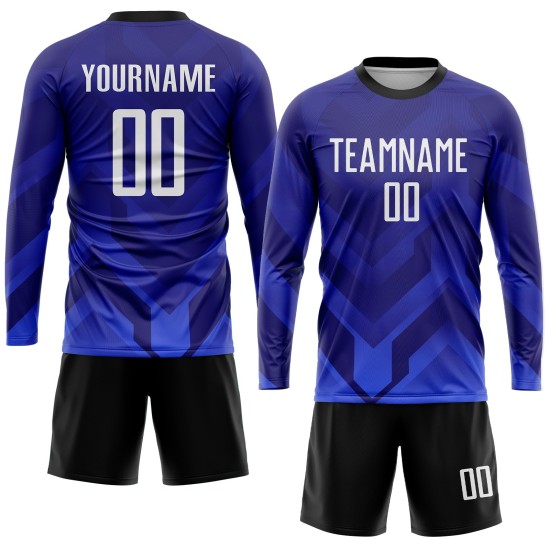 Jersey Dark Custom Sublimation Royal-Navy Soccer White Purple Uniform Jersey Dark Custom Sublimation Royal-Navy Soccer White Purple Uniform