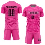 Black Pink Uniform Soccer Custom Sublimation Jersey Black Pink Uniform Soccer Custom Sublimation Jersey