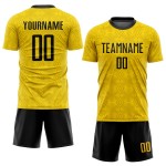 Gold Uniform Jersey Sublimation Custom Black Soccer Gold Uniform Jersey Sublimation Custom Black Soccer