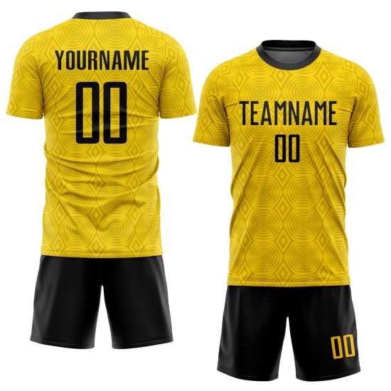 Gold Uniform Jersey Sublimation Custom Black Soccer Gold Uniform Jersey Sublimation Custom Black Soccer