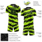Jersey Green Neon Soccer Custom Uniform Black Sublimation Jersey Green Neon Soccer Custom Uniform Black Sublimation