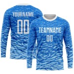 White Soccer Uniform Sublimation Royal Custom Jersey White Soccer Uniform Sublimation Royal Custom Jersey