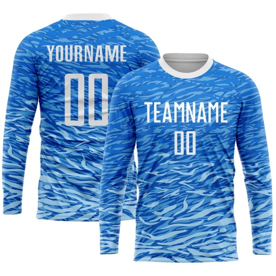 White Soccer Uniform Sublimation Royal Custom Jersey White Soccer Uniform Sublimation Royal Custom Jersey