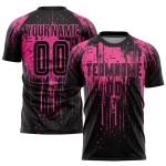 Pink Black Sublimation Custom Soccer Uniform Jersey Pink Black Sublimation Custom Soccer Uniform Jersey