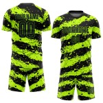 Jersey Green Neon Soccer Custom Uniform Black Sublimation Jersey Green Neon Soccer Custom Uniform Black Sublimation