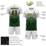 White Gold Custom Uniform Soccer Jersey Sublimation Green-Old White Gold Custom Uniform Soccer Jersey Sublimation Green-Old