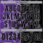 Sublimation Graffiti Jersey Black Pattern Purple-Gray Uniform Soccer Custom Scratch Sublimation Graffiti Jersey Black Pattern Purple-Gray Uniform Soccer Custom Scratch
