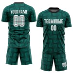 White-Black Jersey Uniform Custom Soccer Green Sublimation White-Black Jersey Uniform Custom Soccer Green Sublimation