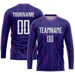 Uniform Jersey Purple Soccer White Sublimation Custom Uniform Jersey Purple Soccer White Sublimation Custom