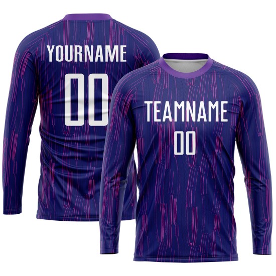Uniform Jersey Purple Soccer White Sublimation Custom Uniform Jersey Purple Soccer White Sublimation Custom