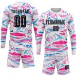 Uniform Figure Sublimation Soccer Jersey Black-Pink Custom Uniform Figure Sublimation Soccer Jersey Black-Pink Custom