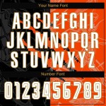 Uniform Pattern Custom Black Gold Soccer Graffiti Scratch Orange-Old White Sublimation Jersey