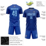 Jersey Blue Custom Sublimation Light Soccer Royal Uniform Jersey Blue Custom Sublimation Light Soccer Royal Uniform