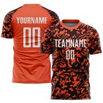 Orange Uniform White-Black Sublimation Jersey Soccer Custom Orange Uniform White-Black Sublimation Jersey Soccer Custom