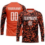 Orange Uniform White-Black Sublimation Jersey Soccer Custom Orange Uniform White-Black Sublimation Jersey Soccer Custom