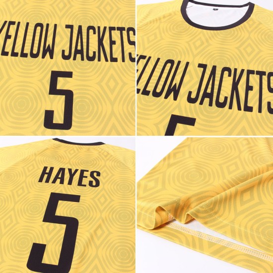 Gold Uniform Jersey Sublimation Custom Black Soccer Gold Uniform Jersey Sublimation Custom Black Soccer