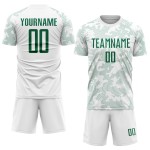 Jersey Uniform Soccer Custom Sublimation Kelly Green White Jersey Uniform Soccer Custom Sublimation Kelly Green White