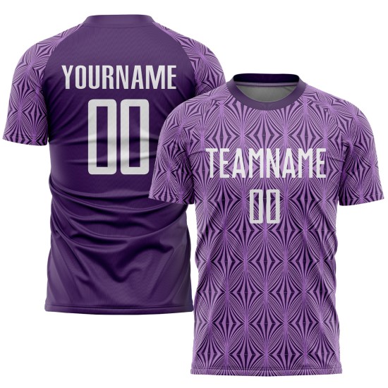 Soccer Jersey Purple Uniform White Custom Sublimation Soccer Jersey Purple Uniform White Custom Sublimation
