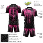 Pink Black Sublimation Custom Soccer Uniform Jersey Pink Black Sublimation Custom Soccer Uniform Jersey