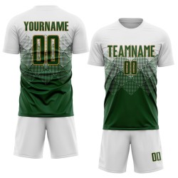 White Gold Custom Uniform Soccer Jersey Sublimation Green-Old White Gold Custom Uniform Soccer Jersey Sublimation Green-Old