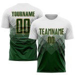 White Gold Custom Uniform Soccer Jersey Sublimation Green-Old White Gold Custom Uniform Soccer Jersey Sublimation Green-Old