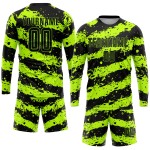 Jersey Green Neon Soccer Custom Uniform Black Sublimation Jersey Green Neon Soccer Custom Uniform Black Sublimation