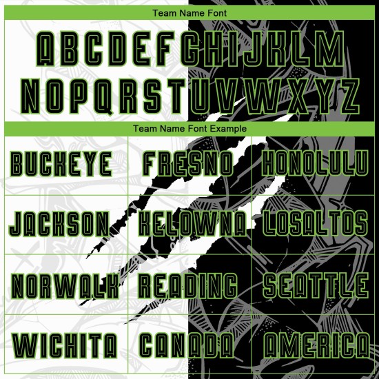 Uniform Sublimation Jersey Pattern Soccer Green Custom Black-Neon Graffiti Scratch Uniform Sublimation Jersey Pattern Soccer Green Custom Black-Neon Graffiti Scratch