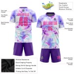 Sublimation Uniform Custom Jersey Tie Soccer Pink-Purple Dye Sublimation Uniform Custom Jersey Tie Soccer Pink-Purple Dye