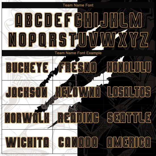 Jersey Soccer Graffiti Black-Old Scratch Sublimation Gold Pattern Uniform Custom Jersey Soccer Graffiti Black-Old Scratch Sublimation Gold Pattern Uniform Custom