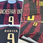 Soccer Sublimation Uniform Vegas Custom Black Gold-Red Jersey