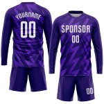 Purple Custom Uniform White Jersey Soccer Sublimation Purple Custom Uniform White Jersey Soccer Sublimation