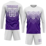 Uniform Sublimation Jersey Purple White Soccer Custom Uniform Sublimation Jersey Purple White Soccer Custom