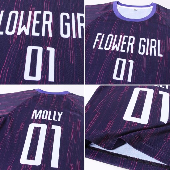 Uniform Jersey Purple Soccer White Sublimation Custom Uniform Jersey Purple Soccer White Sublimation Custom