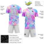 Dye Blue Soccer Tie Sublimation White-Light Uniform Custom Jersey Dye Blue Soccer Tie Sublimation White-Light Uniform Custom Jersey