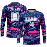 Figure Sublimation Uniform Soccer Custom White-Pink Jersey Figure Sublimation Uniform Soccer Custom White-Pink Jersey