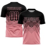 Medium Custom Soccer Jersey Uniform Sublimation Black Pink Medium Custom Soccer Jersey Uniform Sublimation Black Pink