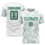 Jersey Uniform Soccer Custom Sublimation Kelly Green White Jersey Uniform Soccer Custom Sublimation Kelly Green White