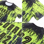 Jersey Sublimation Neon Green Uniform Custom Black Soccer Jersey Sublimation Neon Green Uniform Custom Black Soccer