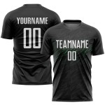 Soccer Black Custom Green Sublimation Jersey White-Neon Uniform Soccer Black Custom Green Sublimation Jersey White-Neon Uniform